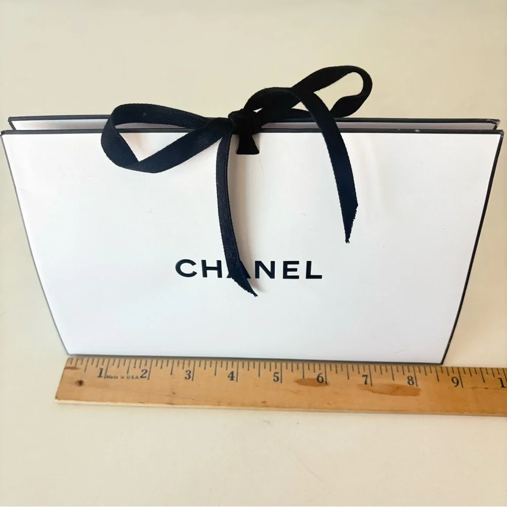 CHANEL Origami Signature Empty Holiday Gift Box Only 8.5x5.5x3”